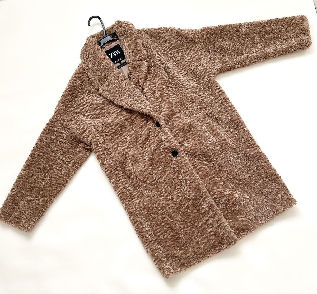ZARA ザラ ロング コート テディベア プードル XS ボアコート