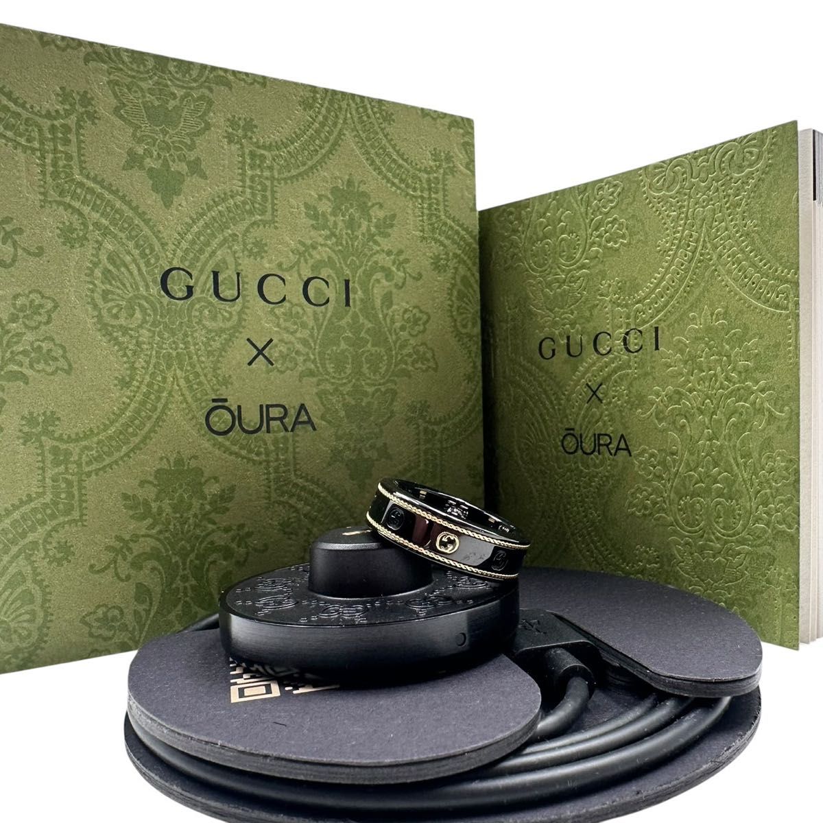 未使用級 GUCCI グッチ Oura コラボ スマートリング 指輪 チタン