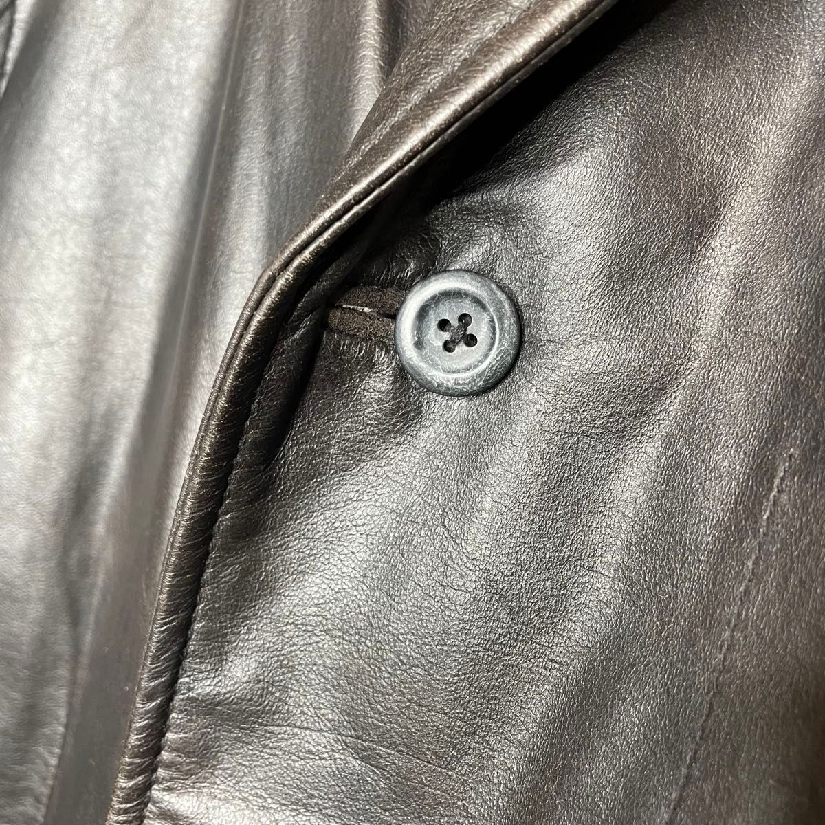 OLD GAP 本革レザージャケット Faded Black 90s 野村訓市 牛革 レザー
