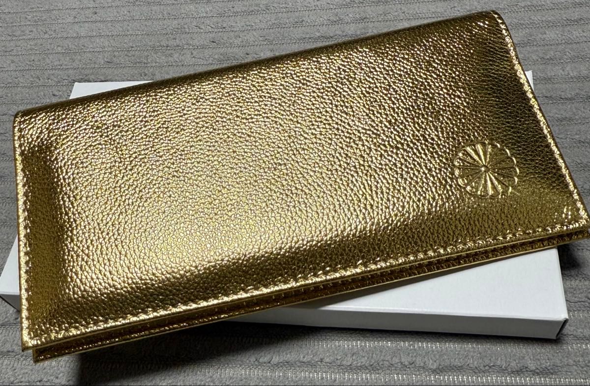 皇居 長財布 ゴールド 新品 金色 牛本革 開運 金菊の紋｜Yahoo!フリマ