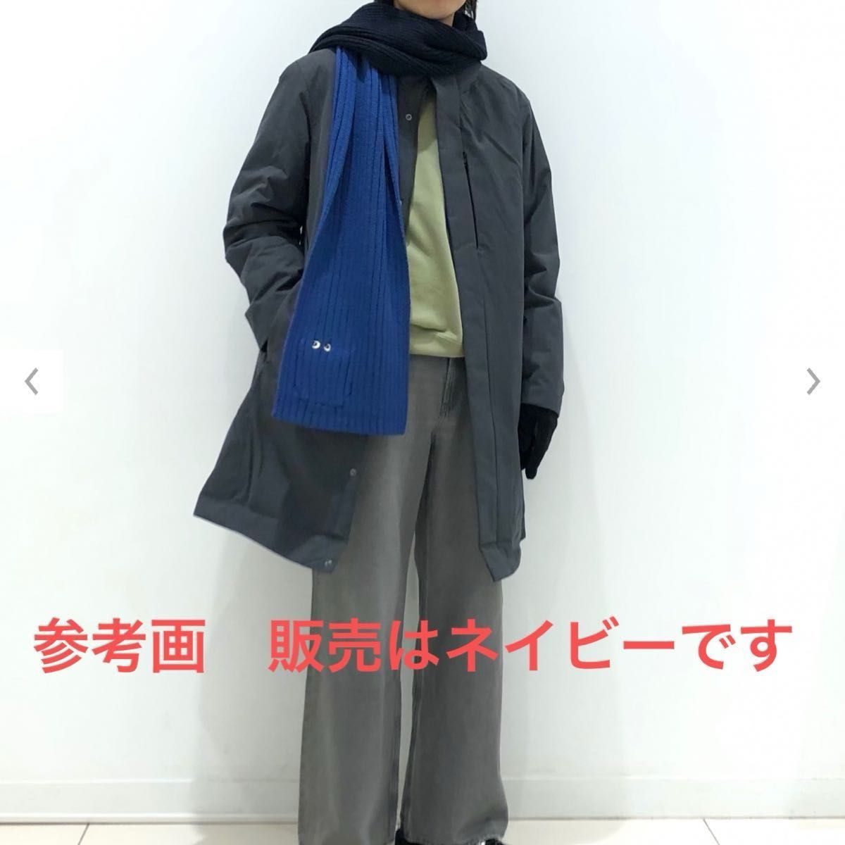 最終価格 新品 UNIQLO ハイブリッドダウンコート ネイビー S サイズ