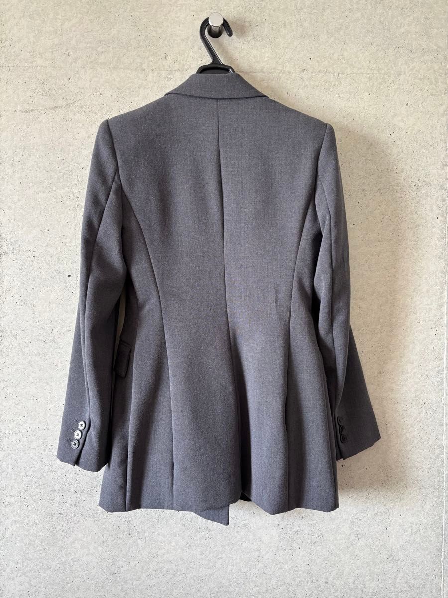 ZARA ザラ ダブルブレストジャケット ブレザー グレー xs｜Yahoo
