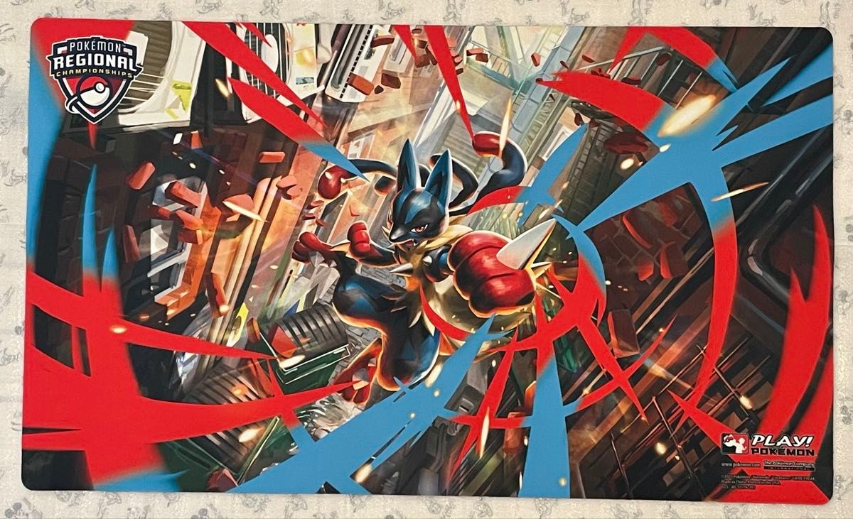 希少 メガルカリオ リージョナル プレイマット ポケモンカード 公式品