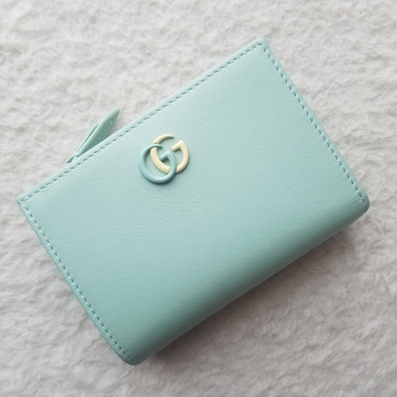新品 GUCCI グッチ ダブルG バイカラー ウォレット 2つ折り財布