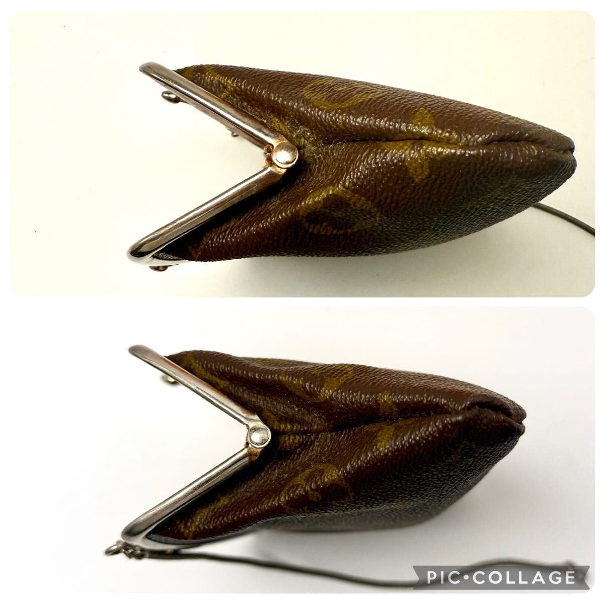 極美品 ルイヴィトン モノグラム がま口 ポーチ USA バケット付属品