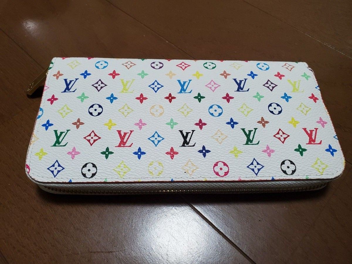 ルイヴィトン ラウンドファスナー 長財布 マルチカラー ブロンxリッチ