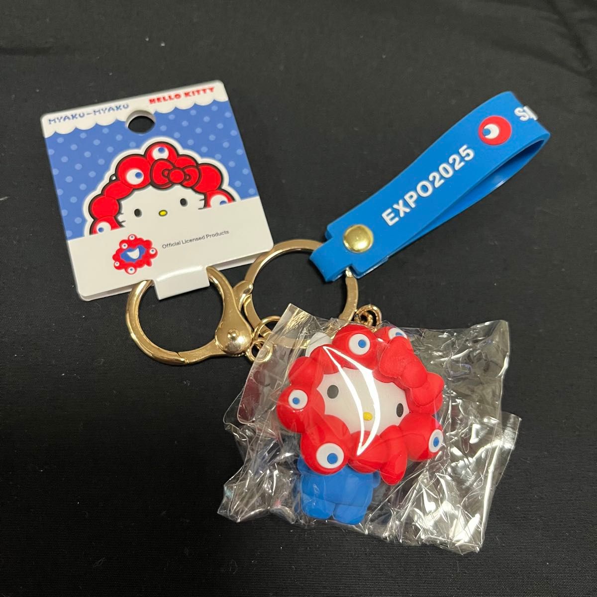 大阪万博限定品 キティ ミャクミャクコラボ キーホルダー マスコット