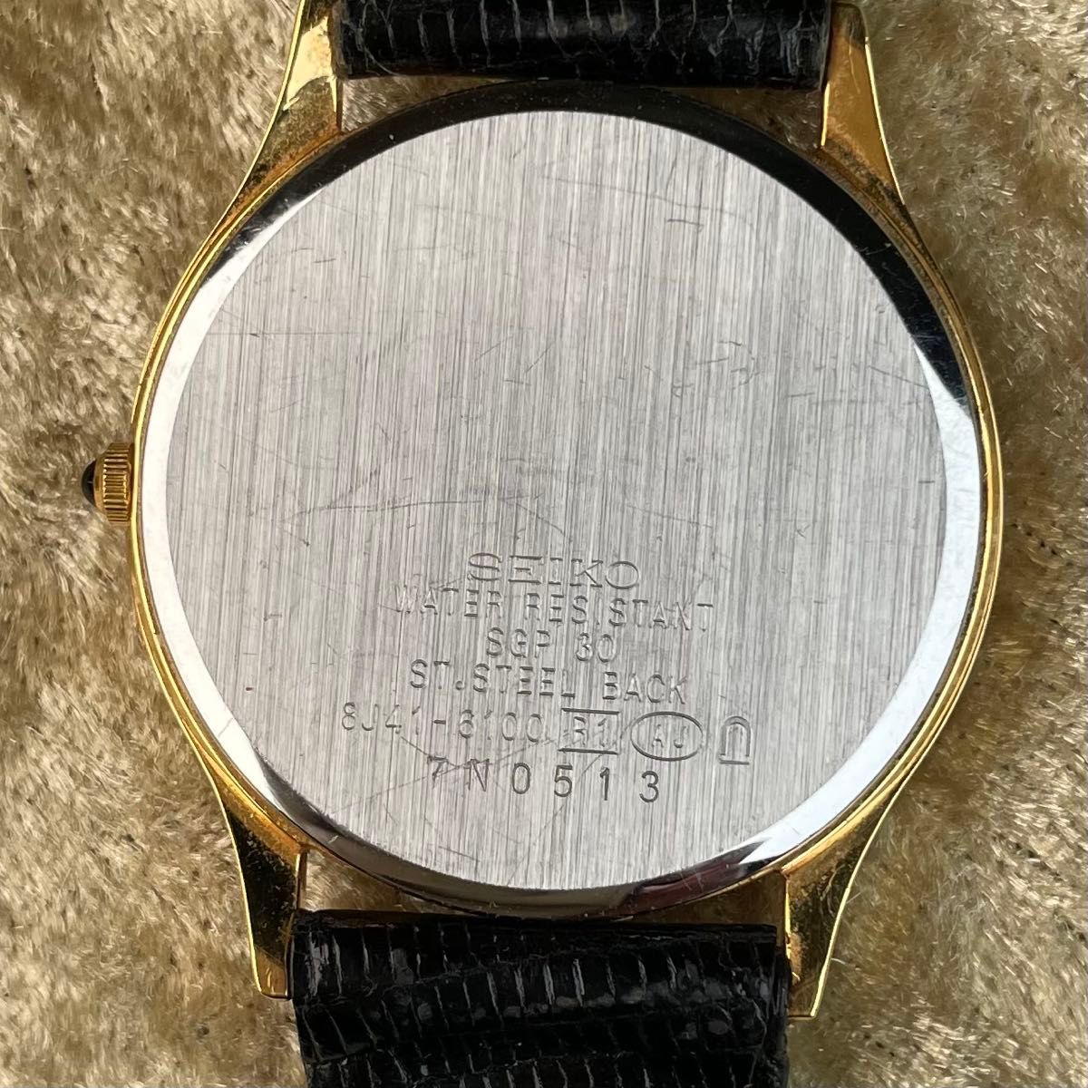 ビンテージ 精工舎 SEIKO セイコー DOLCE ドルチェ 8J41-6100 ゴールド