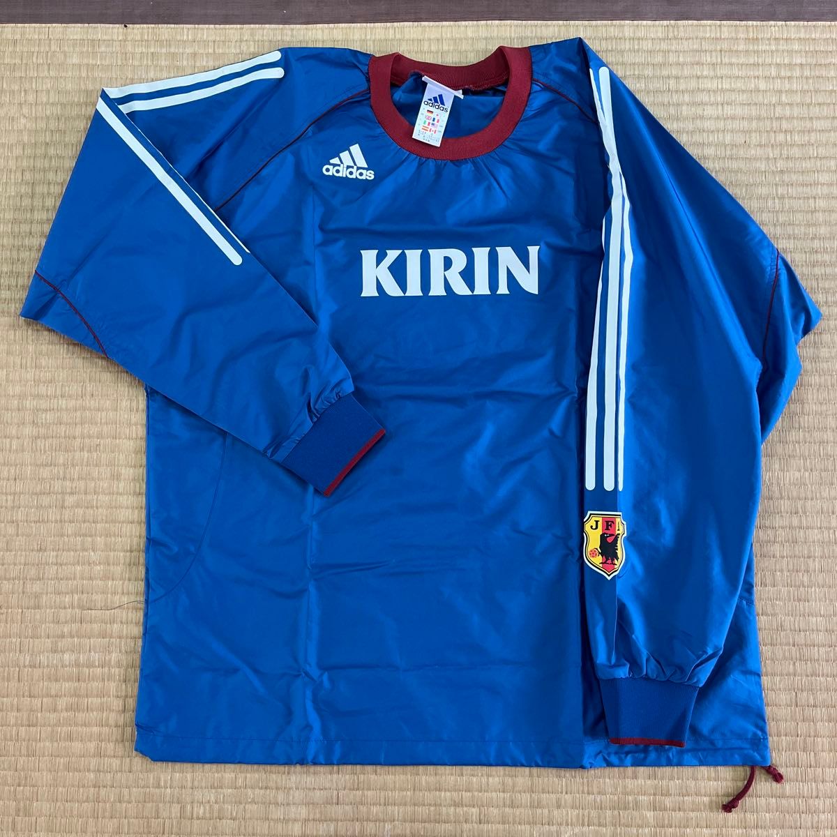 adidas KIRIN サッカー日本代表 ピステ 上下セット Oサイズ ブルー
