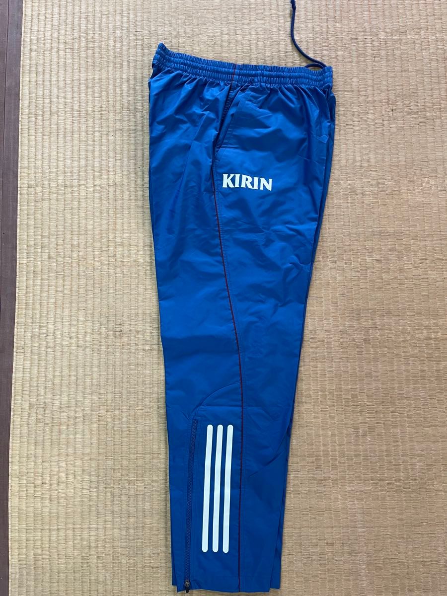 adidas KIRIN サッカー日本代表 ピステ 上下セット Oサイズ ブルー