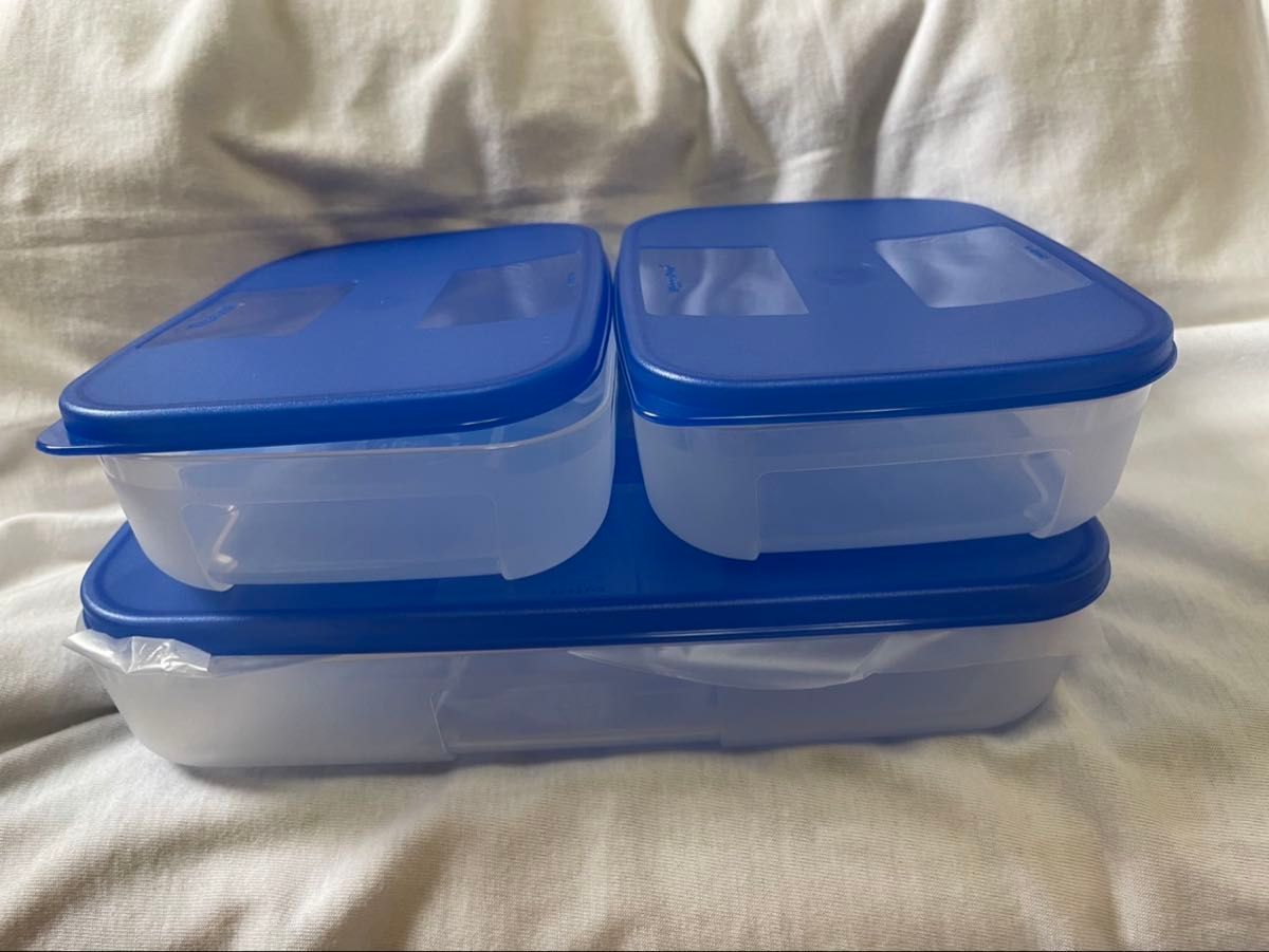 新品！タッパーウェア 三個セット 新品タッパーウェア マキシクイーン