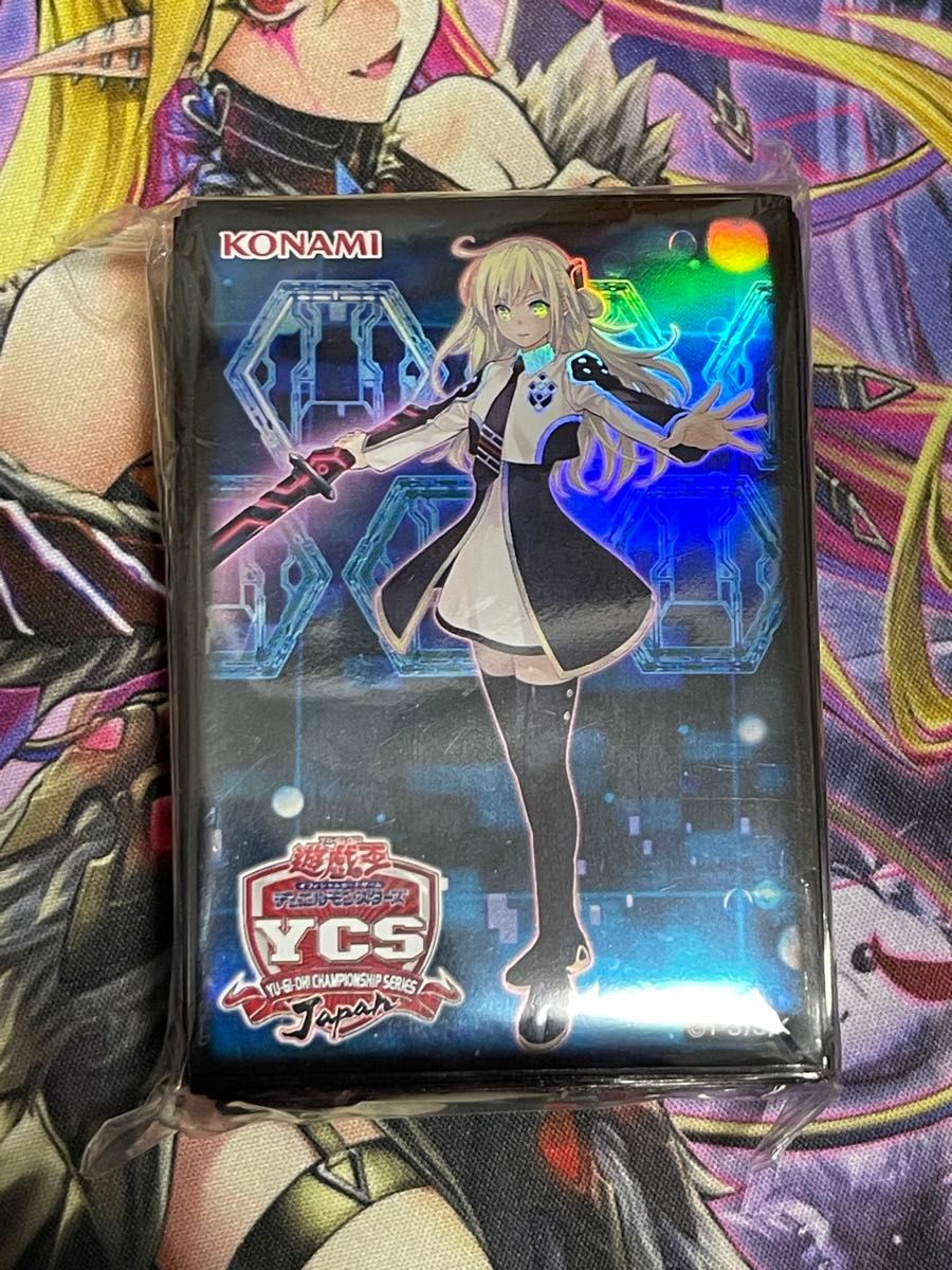 閃刀姫レイ YCSJ スリーブ 100枚 プレイマット 開封品 遊戯王閃刀姫