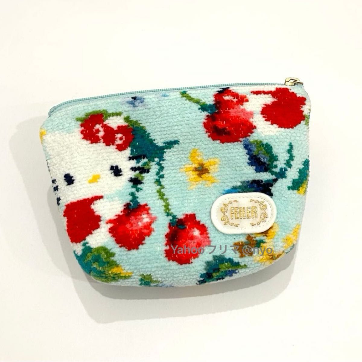 未使用 フェイラー FEILER HELLO KITTYハローキティ コラボ 舟形ポーチ
