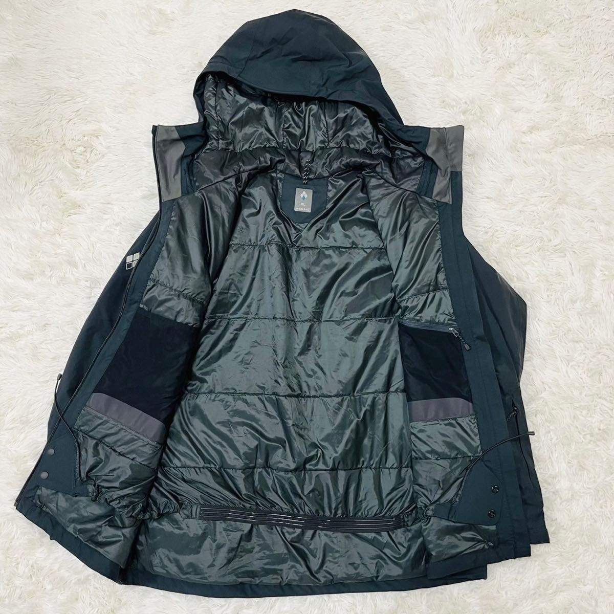 モンベル パウダーステップ パーカ Men's XL ブラック 1102534