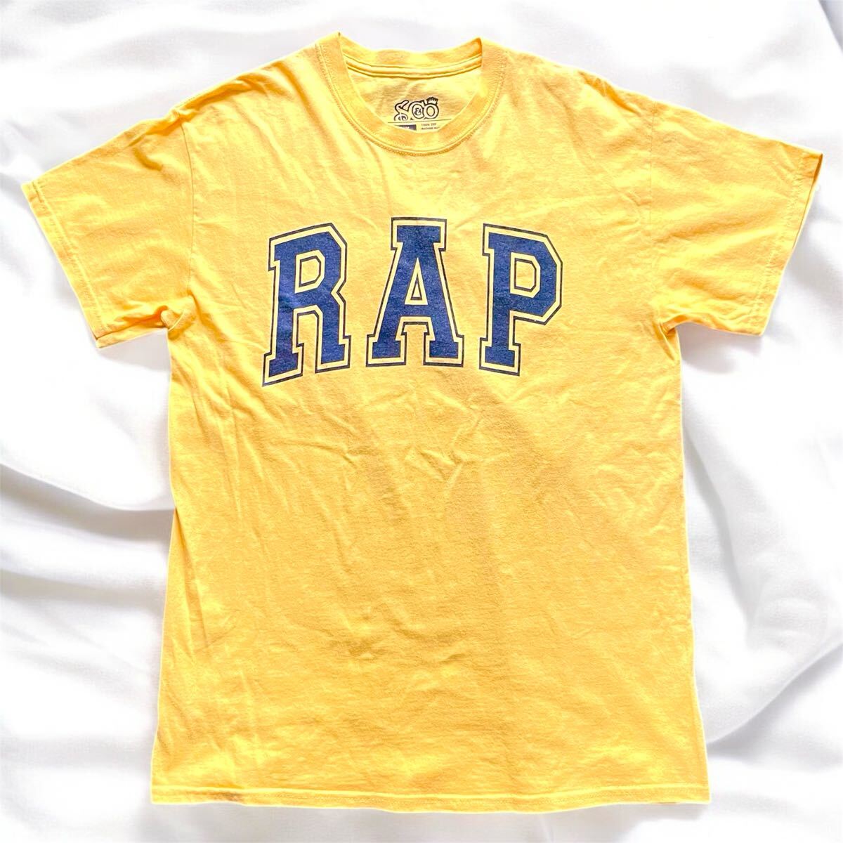 レア 良品 RIZE Jesse着用 Rap Tシャツ Gapロゴオマージュ イエロー