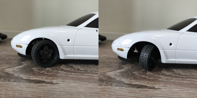 ドリフト ラジコン 1/18スケール マツダ MX5 NC6 NC8 ロードスター 白