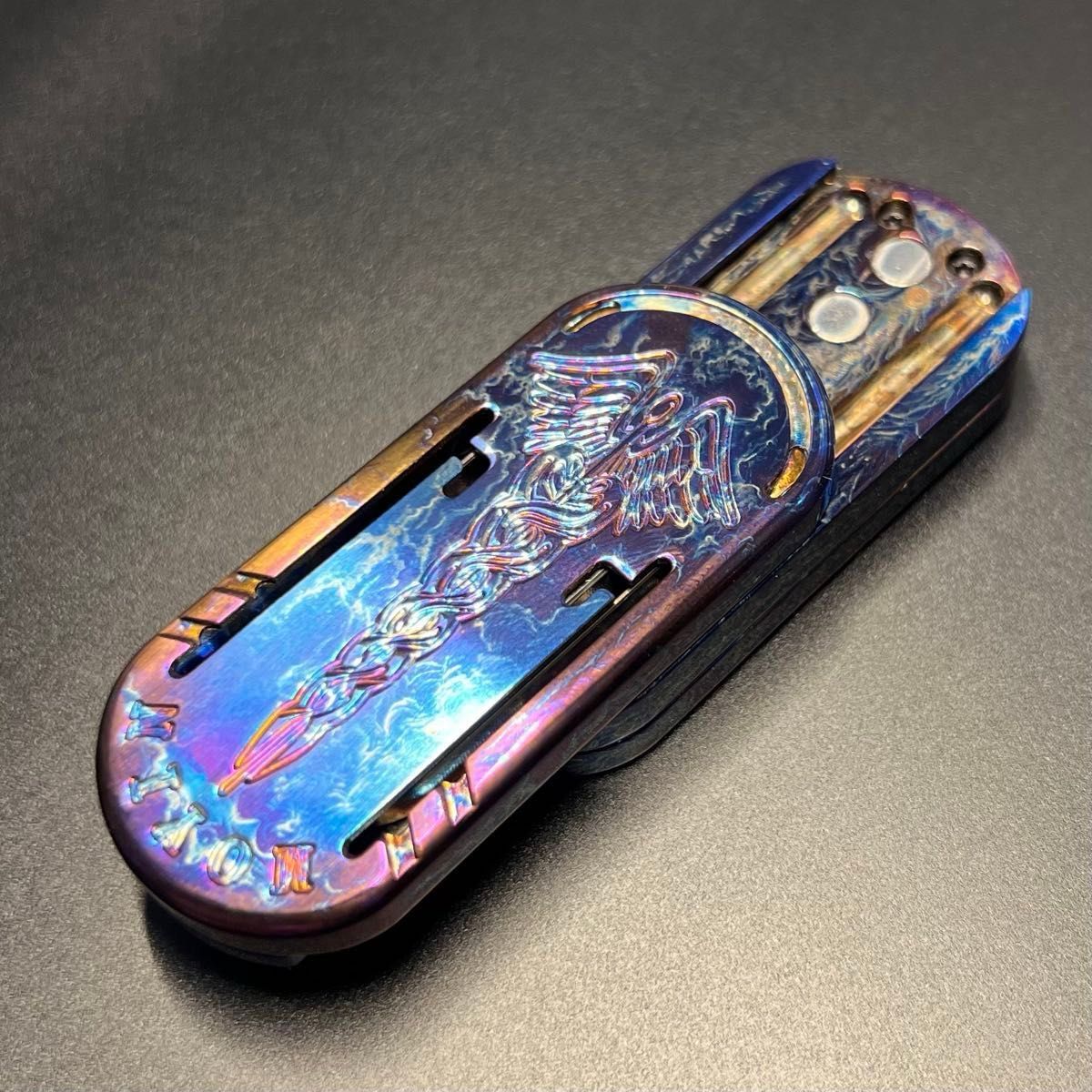 正規品」ZD Scepter 音叉 EDC フィジェットトイ チタン製 スライダー