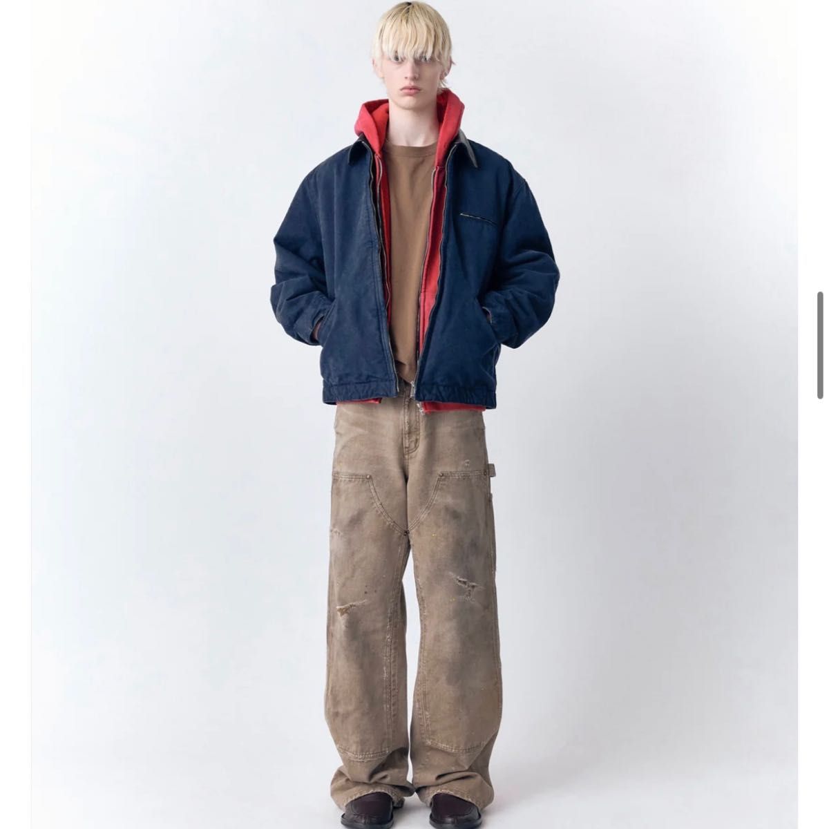 Vujade GUNTHER DESTROYED DOUBLE-KNEE Carhartt ペインターパンツ