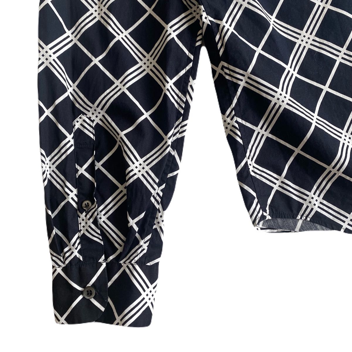 PRADA プラダ 2015ss アーカイブ チェック柄 長袖 ボタン シャツ Y
