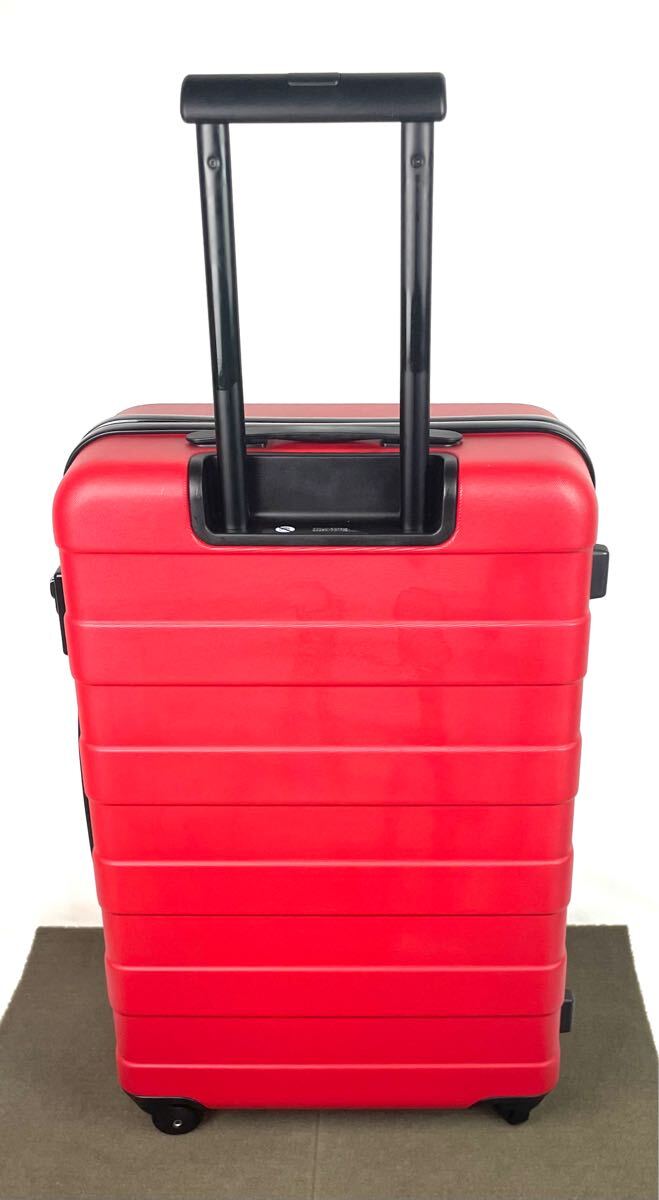 無印良品 ストッパー付き ハードキャリーケース 中型（60L） レッド