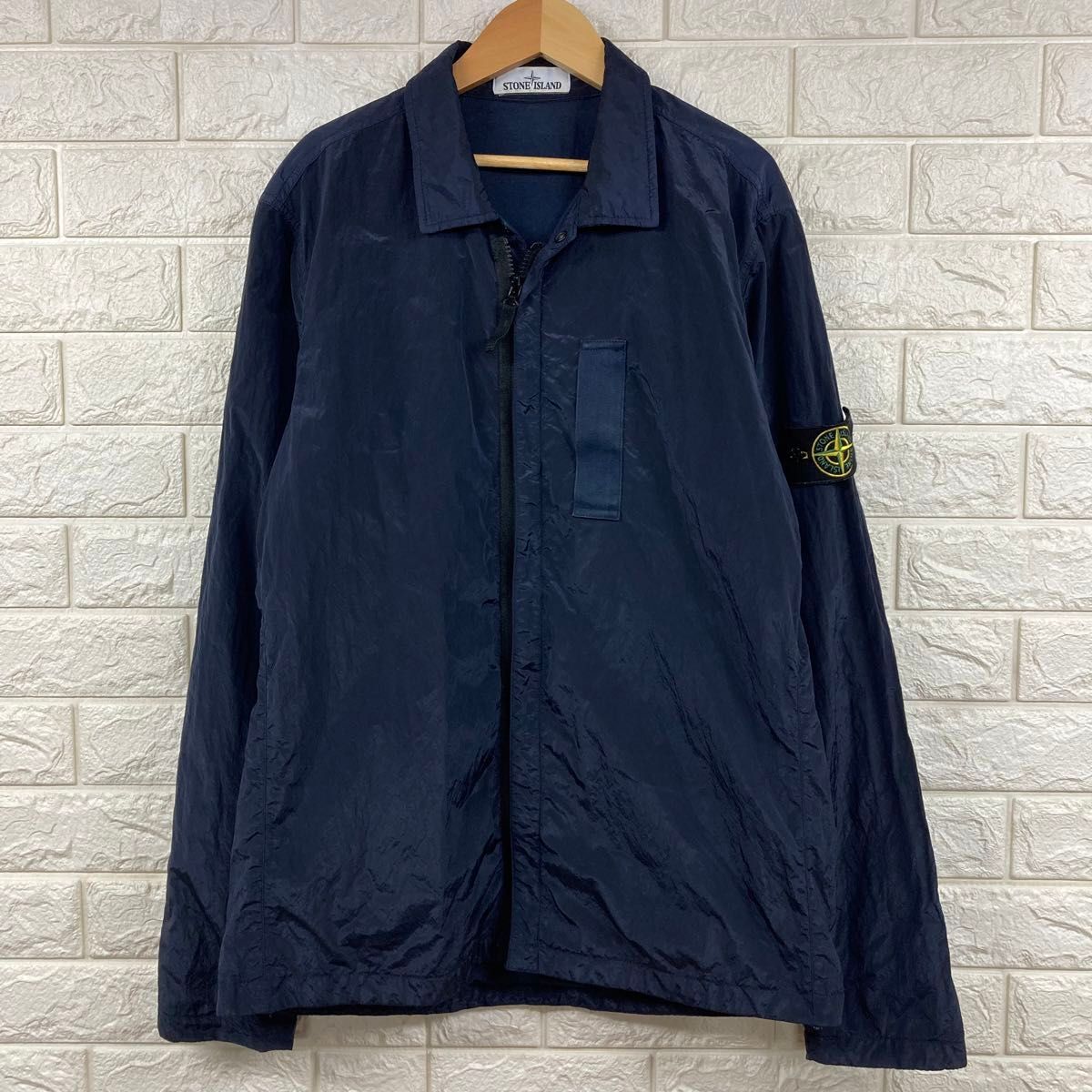 STONE ISLAND ストーンアイランド ナイロンメタル ジップアップ シャツ