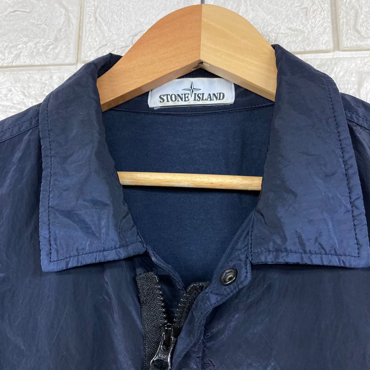 STONE ISLAND ストーンアイランド ナイロンメタル ジップアップ シャツ
