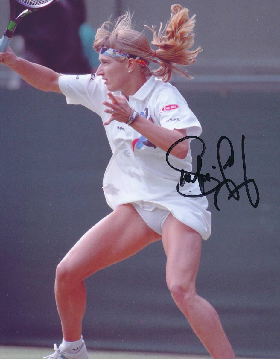 テニス 女王 シュテフィ・グラフ 証明書付き 直筆サイン入りフォト