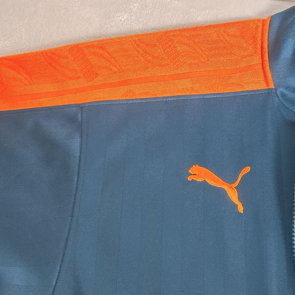 PUMA】ジャージ 上下 スポーツウェア ネイビー×オレンジ メンズ M