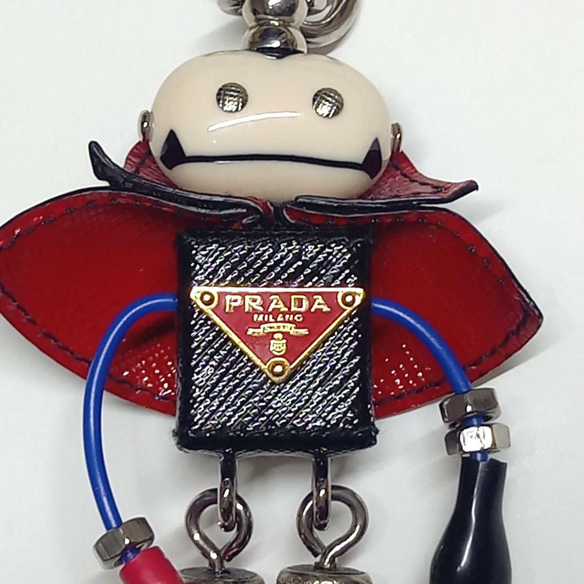 PRADA 美品 プラダ ドラキュラ ロボット キーホルダー キーリング