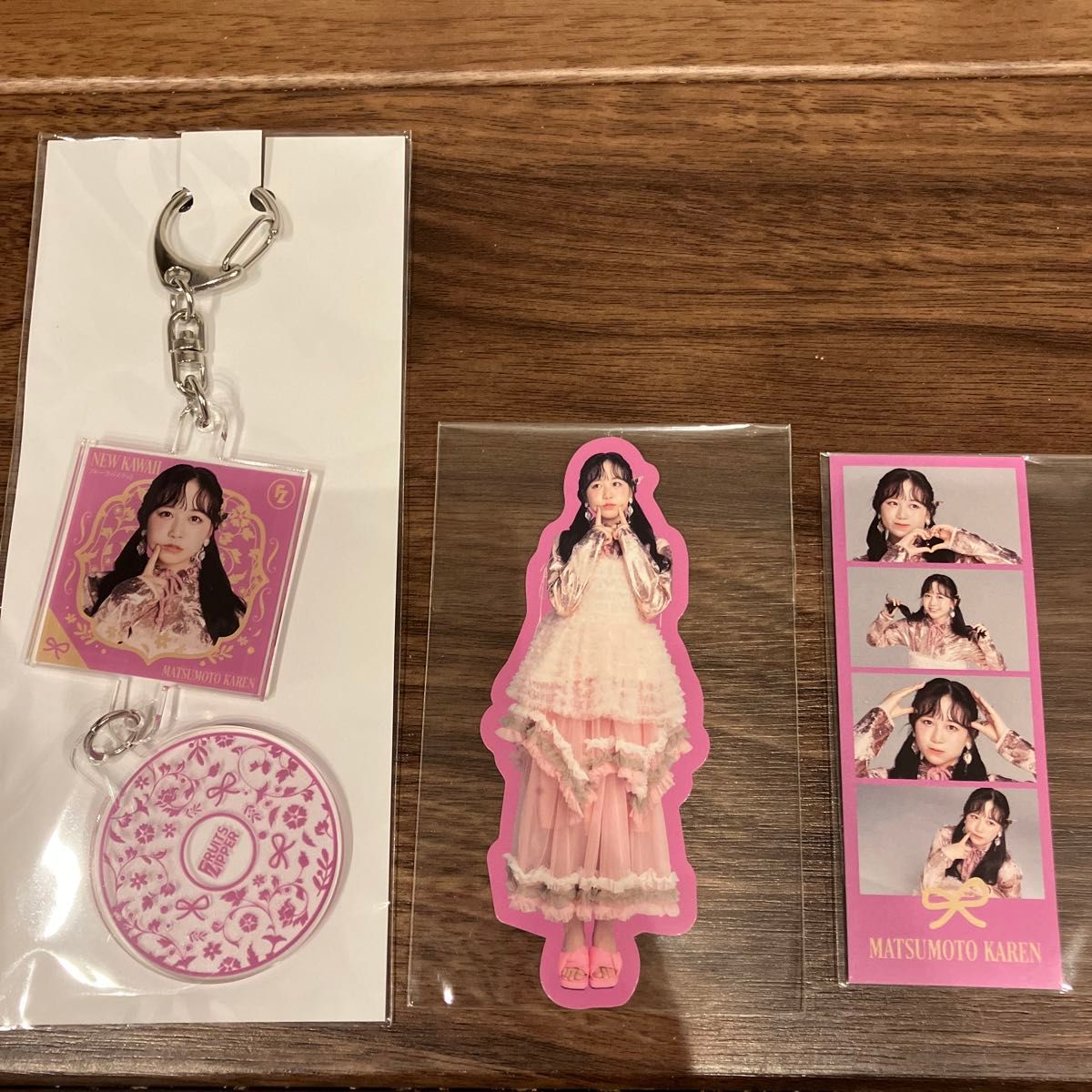 松本かれん ラッフル フルーツジッパー fruits zipper アクリル