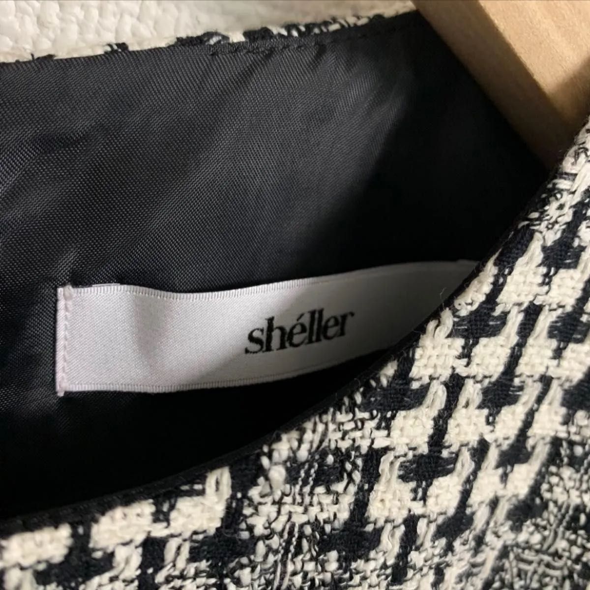 sheller シェリエ サイドタッククラシカルドレス ワンピース 若林虹子