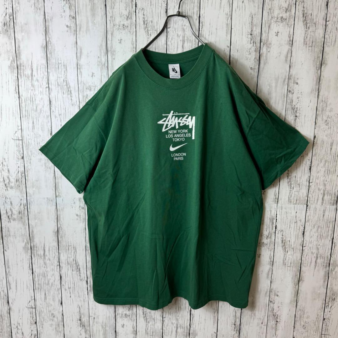 激レア】限定完売品 ナイキ ステューシー コラボ Tシャツ XL センター