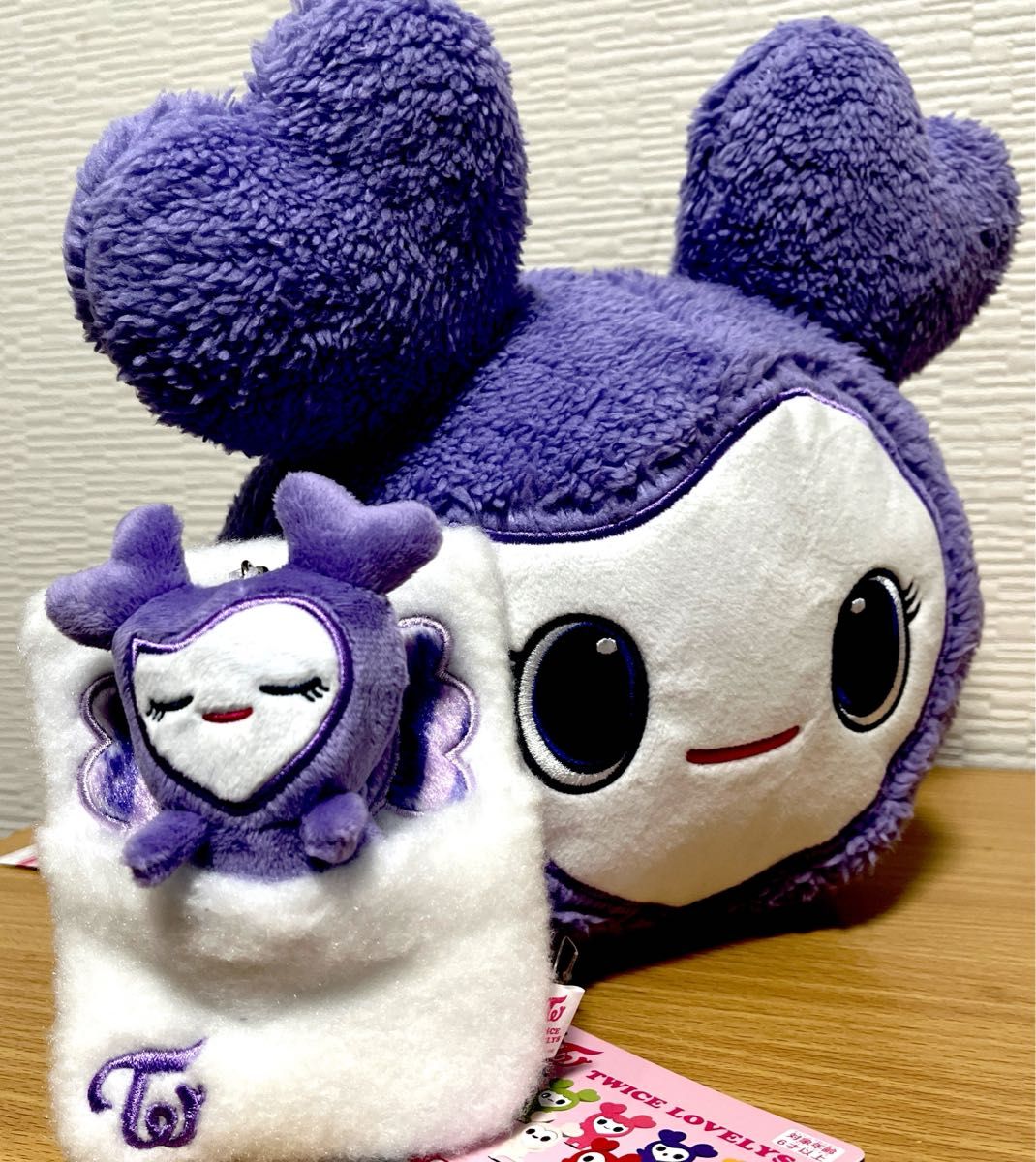 SAVELY】TWICE LOVELYS ふわもこねんねBIG ぬいぐるみ おふとんリール