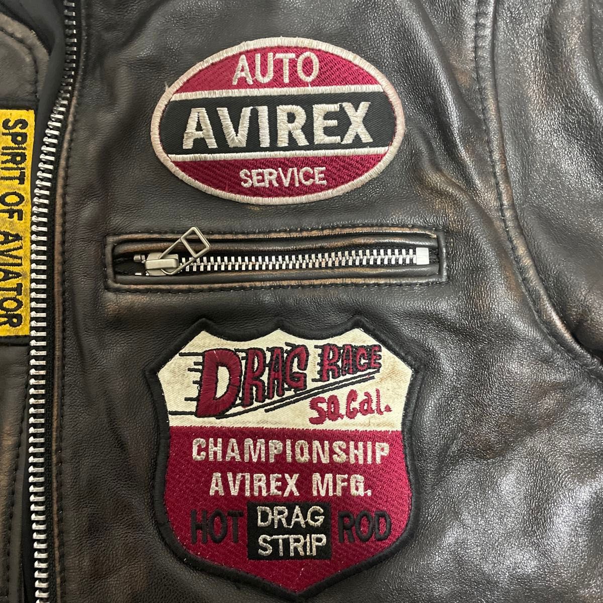 AVIREXアビレックスシングルライダース L シープスキン本革羊革