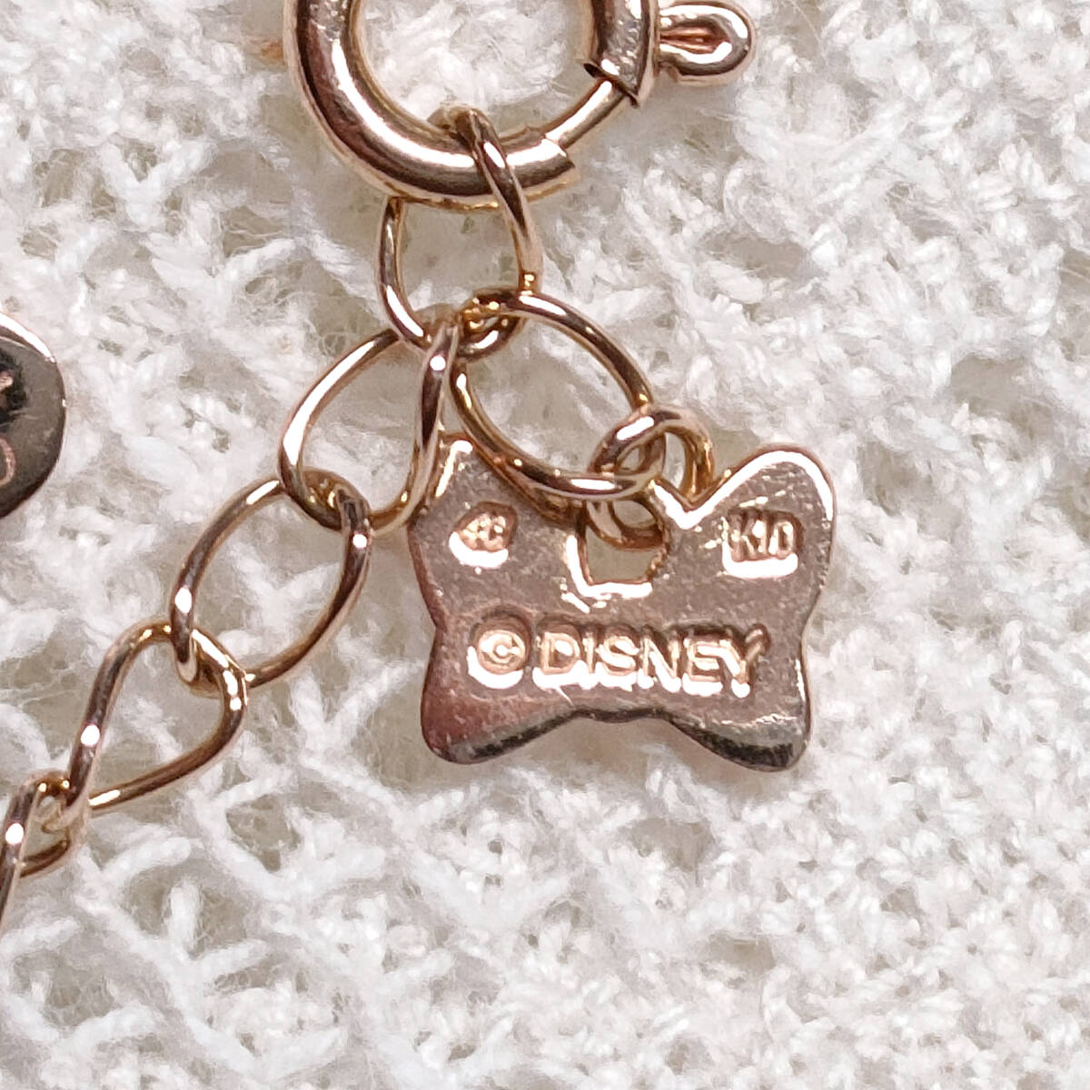 K10 【4℃】 ディズニーコラボ ミニー ネックレス ダイヤモンド DISNEY