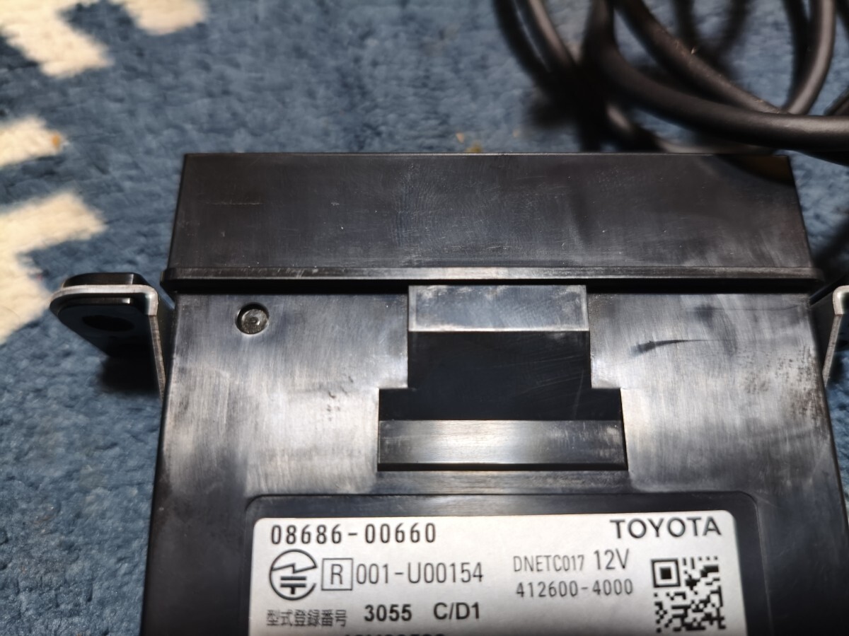 トヨタ純正ビルトインETC2 0 08686-00660 デンソー製 アンテナ分離型