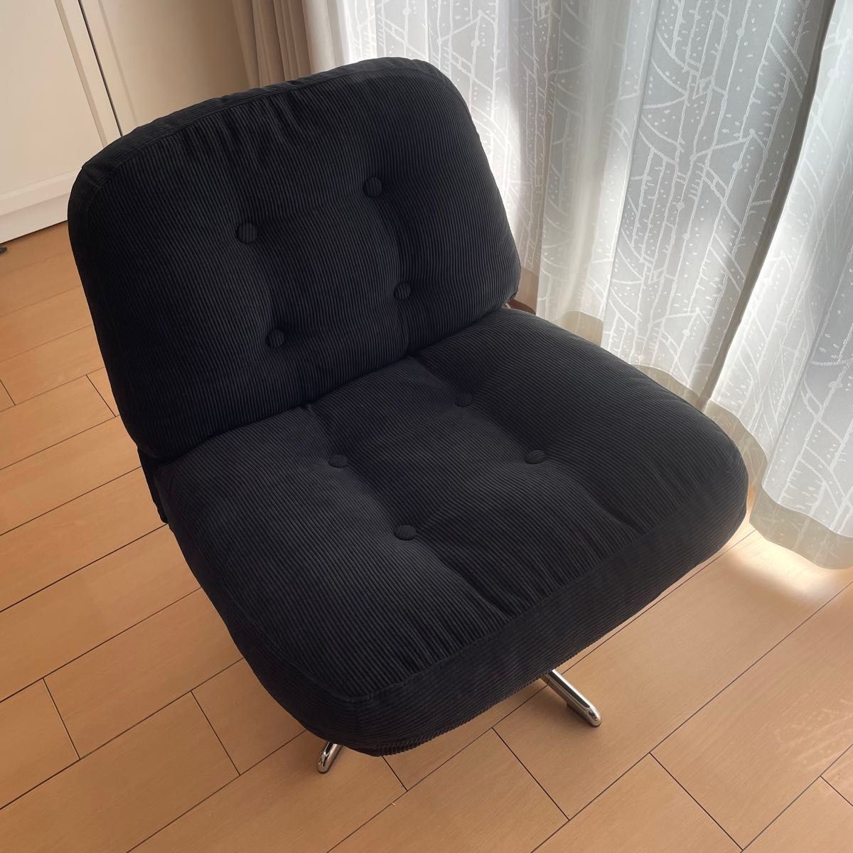 中古品 イケア DYVLINGE 一人掛け回転パーソナルチェア ブラック 新品