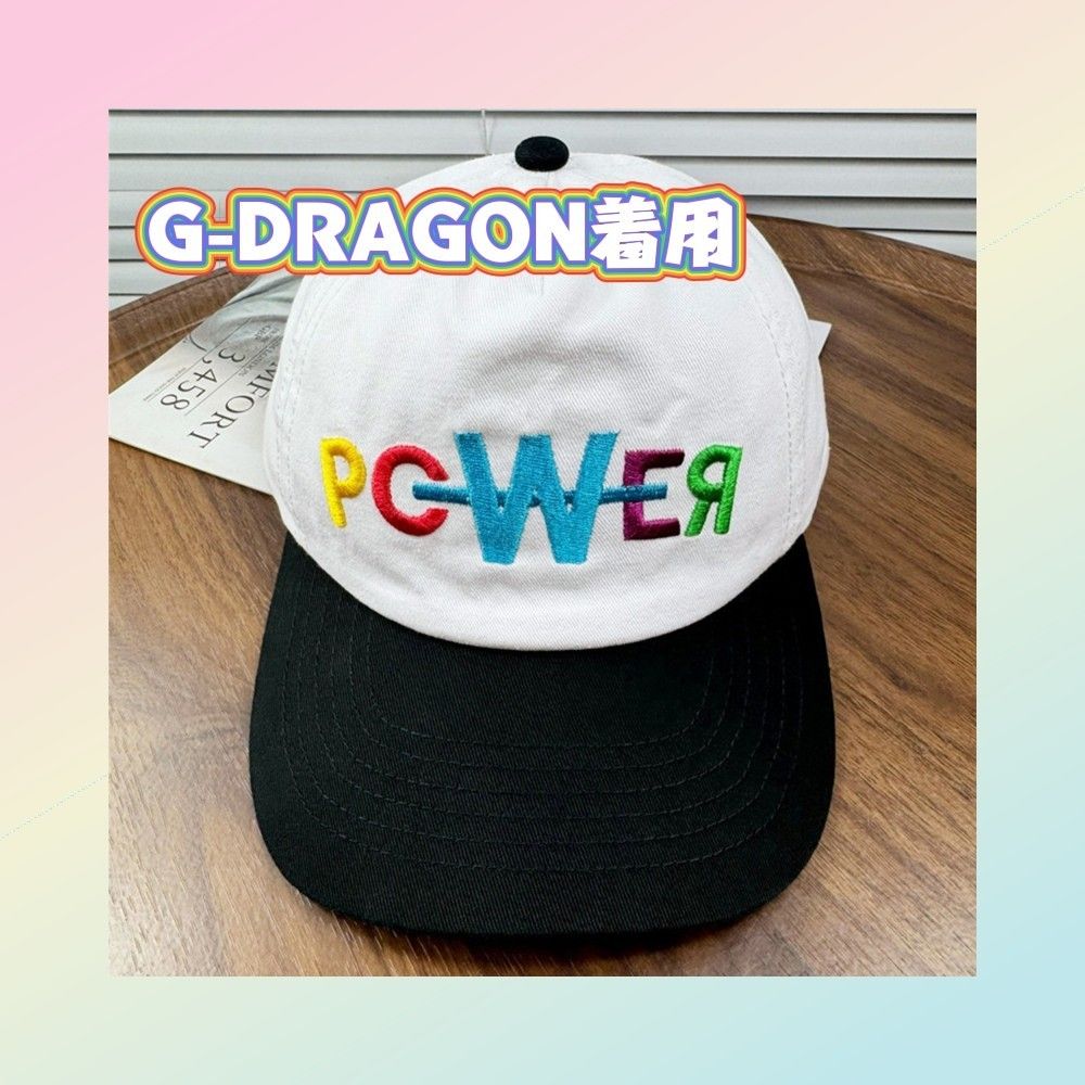 G-DRAGON POWER キャップ パワー 帽子 ジードラゴン ジヨン 白 CAP MV