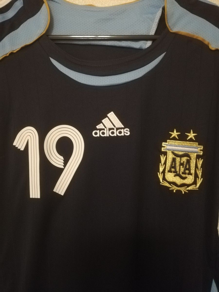 メッシ 2006年 ドイツW杯 アルゼンチン代表 アウェイ ユニフォーム 背