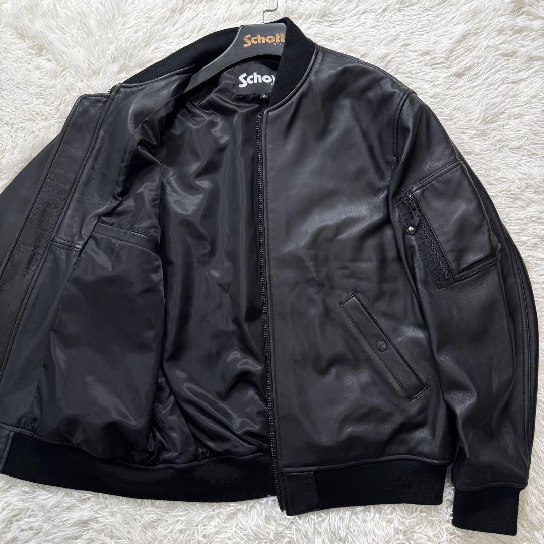 Yahoo!オークション - 【極美品/XL】Schott フライトジャケット MA-1