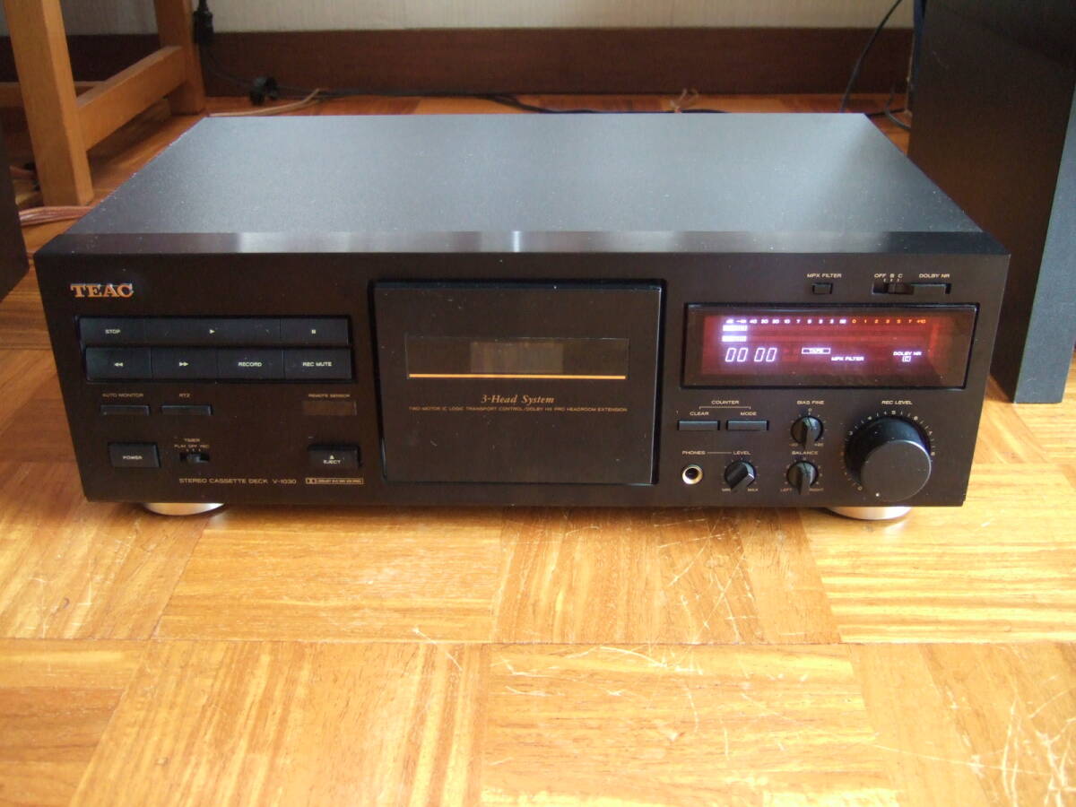 オーバーホール品】TEAC カセットデッキ「V-1030」高音質3ヘッド