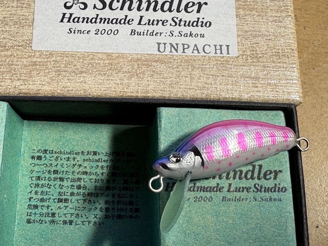 シンドラー ウンパチ 雲八 Schindler ハンドメイドミノー Schindler