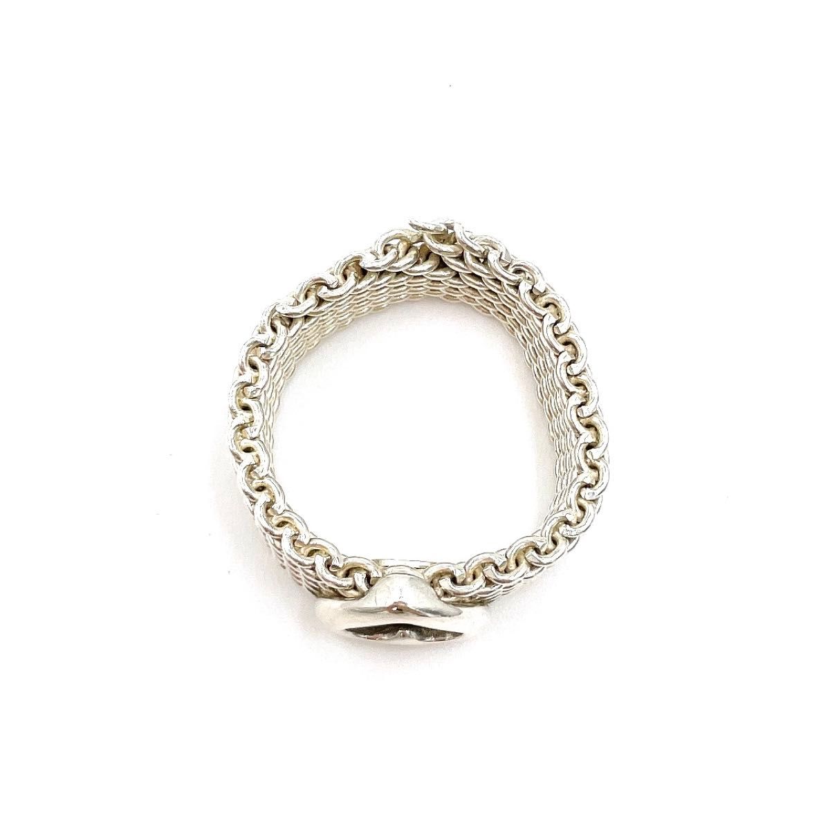TIFFANY Co ティファニー サマセット メッシュ ハート シルバー リング