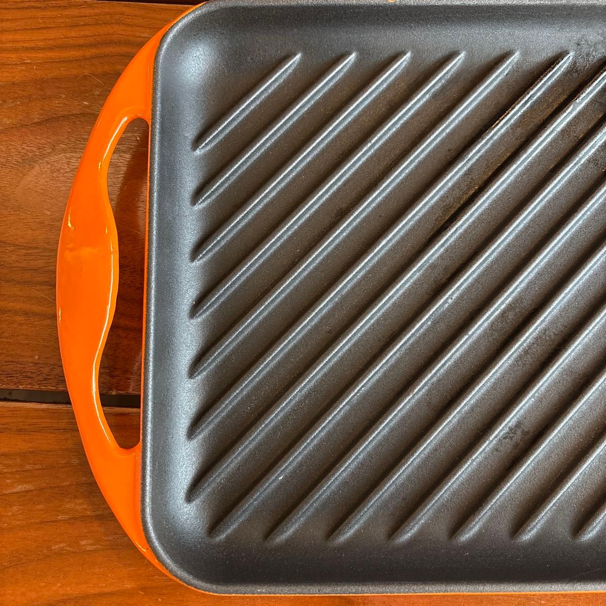 再出品可 LE CREUSET ル・クルーゼ グリルパン オレンジ｜Yahoo!フリマ