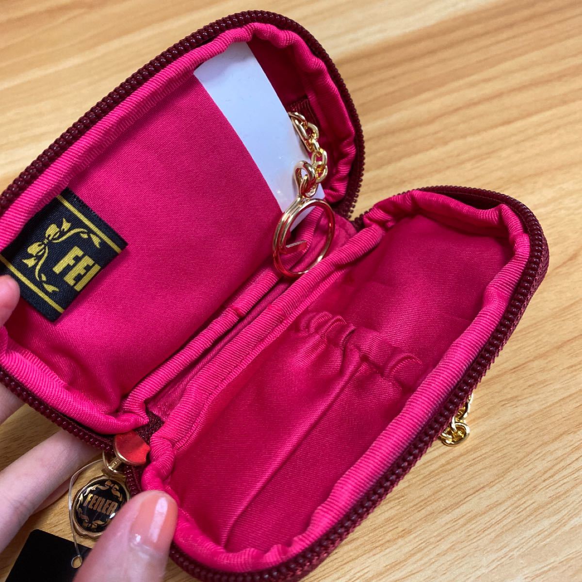 即購入OK 新品 フェイラー FEILER ハイジ キーケース ポーチ ローズ