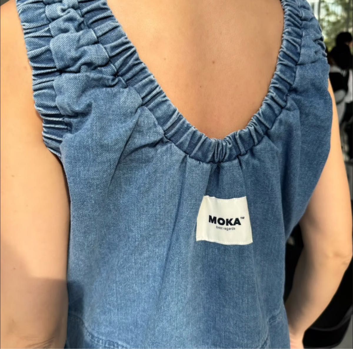 MOKA tag denim coveralls オールインワン デニムサロペ｜Yahoo!フリマ
