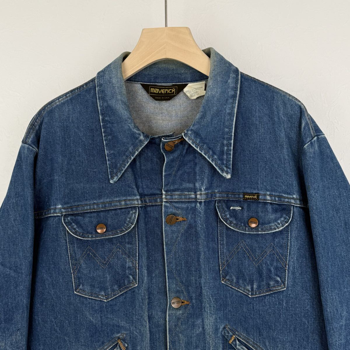 size50 MAVERICK 70s USA製 3J03MJ デニムジャケット マーベリック 80s
