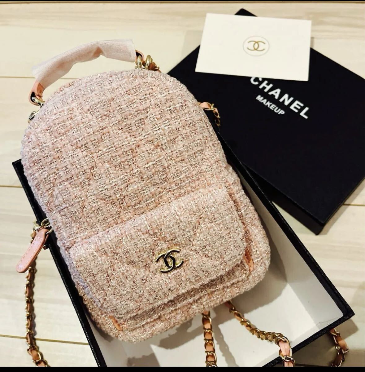 Yahoo!オークション - 1円～CHANEL ノベルティ ツイード リュック ミニ