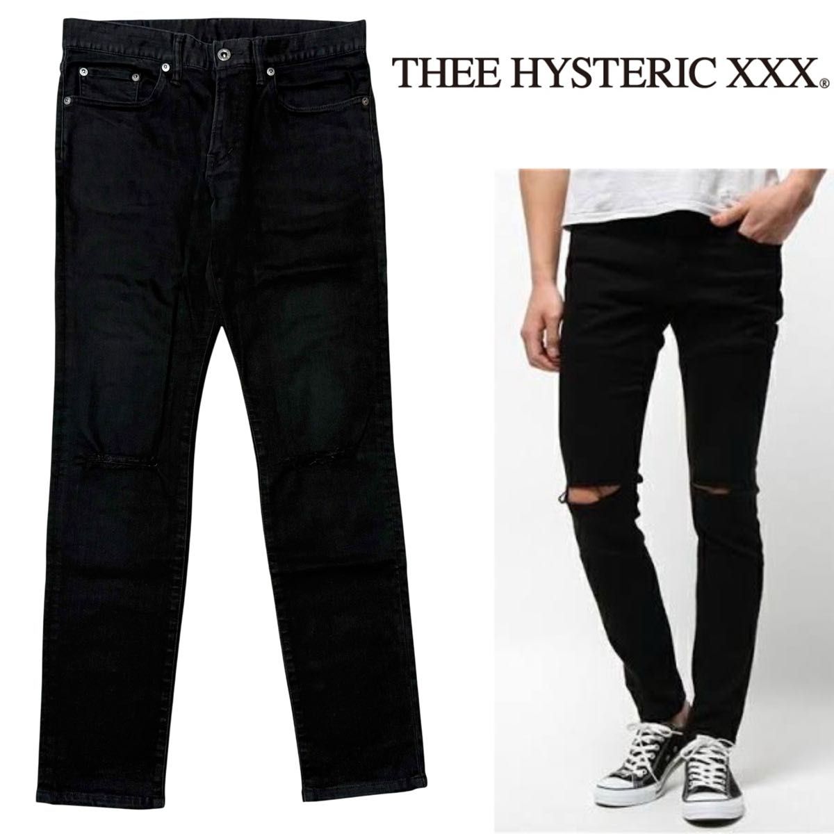 THEE HYSTERIC XXX ヒステリックグラマー ダメージ 加工 ストレッチ