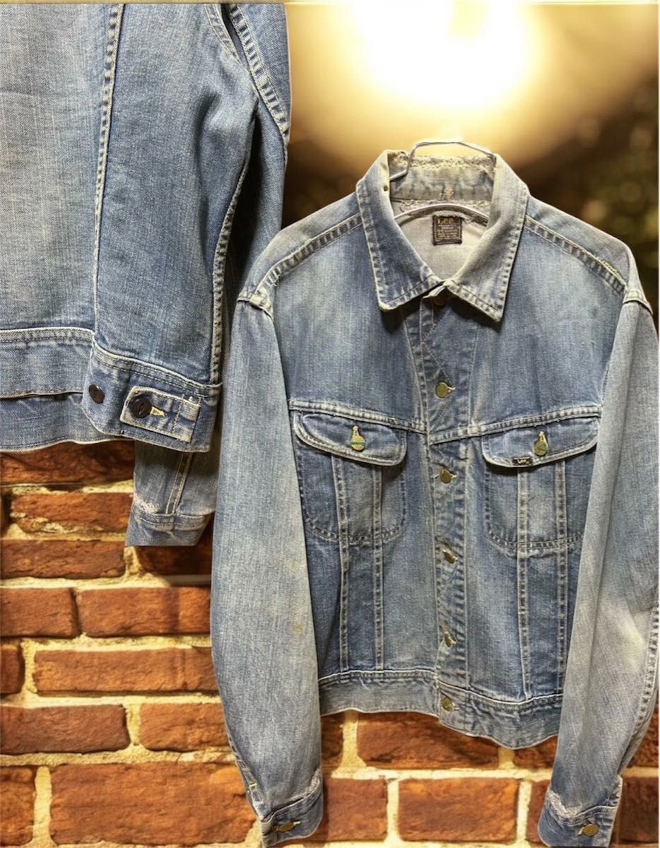 特別限定価格品【希少】 60-70s Lee 101-J デニムジャケット 44 四角黒
